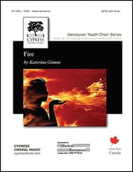 Fire SATB choral sheet music cover Thumbnail